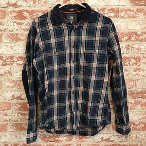 H&M Plaid Fitted Button Down